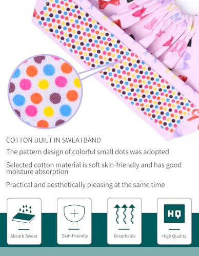 Image of Kousenpu Scrub Caps for Women, Adjustable Women's Surgical Cap with Buttons, Breathable Cute Design for Nurses and Doctors