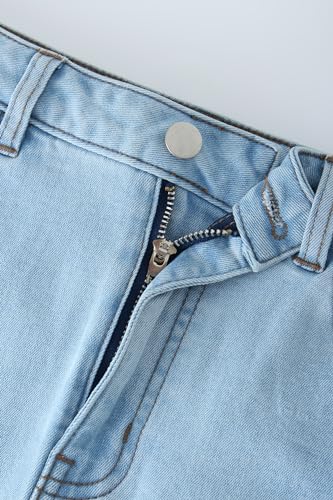 Women's Stretch Denim Maxi Skirt with Flare Hem, Trendy Long Skirt3