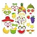 CC HOME 25Ct Summer Party Decoration ,Hawaii Themed Summer Two-tti Frutti Birthday Party Photo Booth Props,Tropical Fruit Party Watermelon and Pineapples Party Decorations,Party Favor for Summer Hawaiian Luau Beach Supplies
