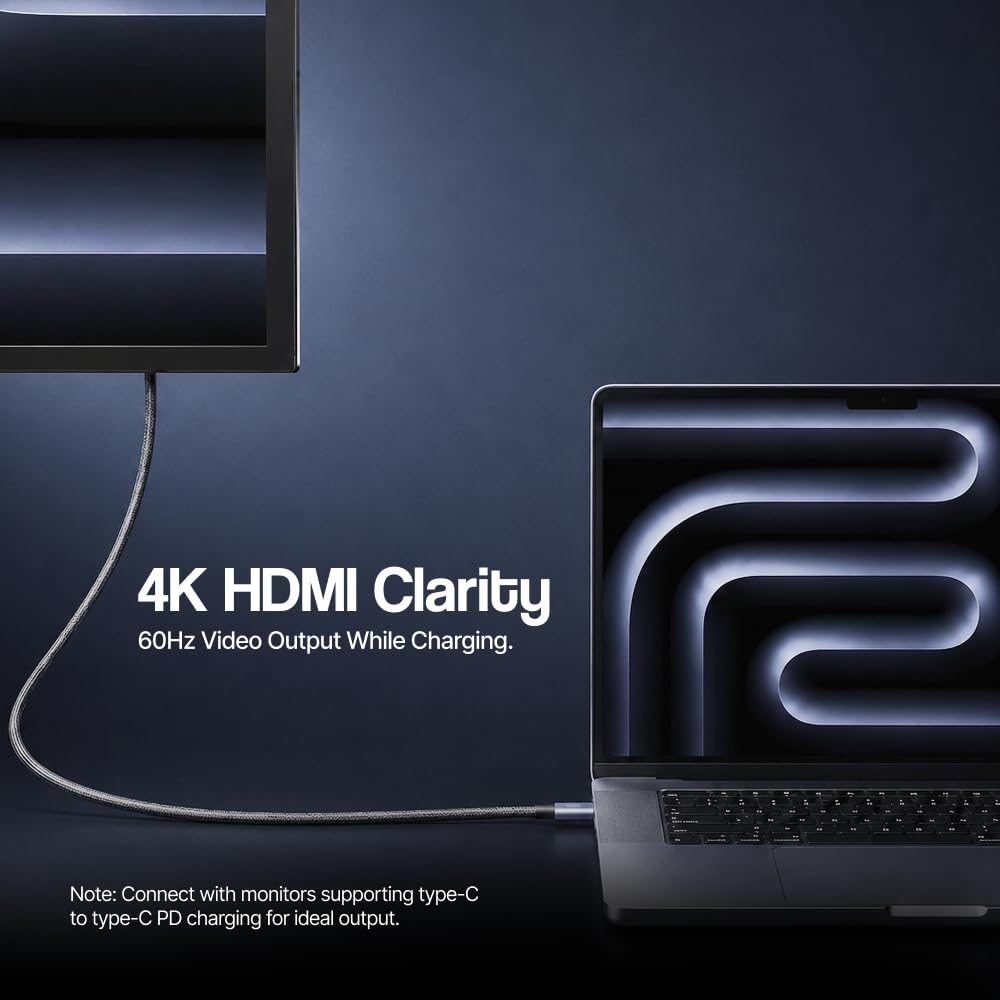 Ambrane ABCC-240 Type-C Cable - 240W Fast Charging & 40Gbps -4