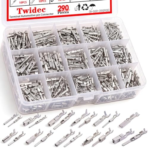 Twidec/290Pcs 21Type Pins Connector Kit Car Electrical Terminal Wire Pin