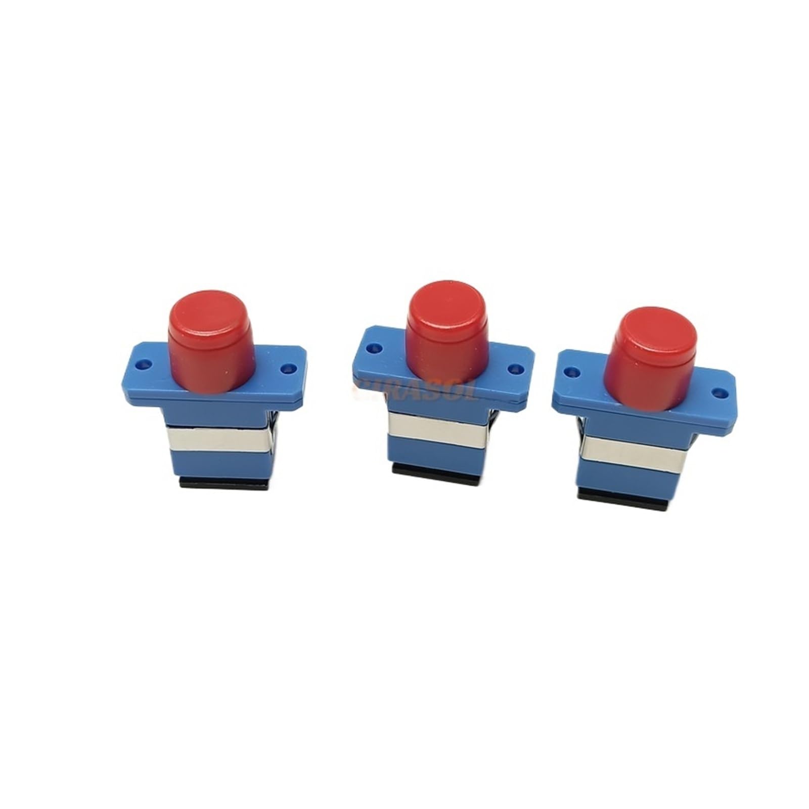 Adaptador de fibra óptica FC-SC UPC/conector de brida simple (10 piezas)(10PCS UPC blue)