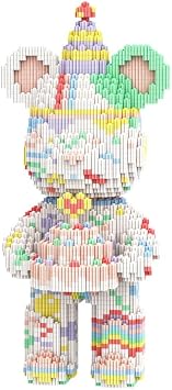 DAHONPA Animal Birthday Bear Micro Building Blocks Set 3680 Pieces Gift for Adults and Kids