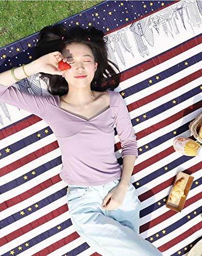 AMSS Outdoor Waterproof Blanket, Machine Washable Fold Picnic Blanket Blanket for Camping,Park,Beach,Hiking,Family