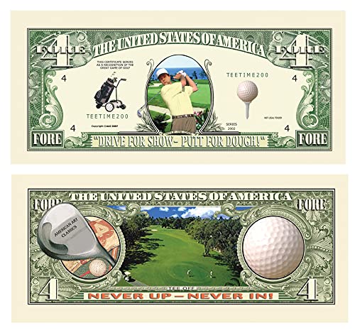 American Art Classics Pack of 25 - Golfing Fore Dollar