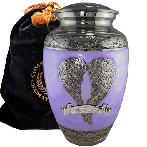 Image of Angel Wing Cremation Urns for Human Ashes Adult Female Angel Urns for Ashes