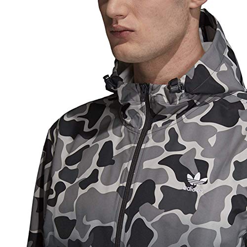 Adidas Originals Men's Camo Dipped Windbreaker, Multi, S #TOP2