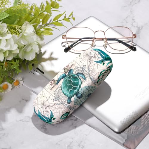 Image of Glasses Case Hard Shell,Portable Protective Eyeglasses Case, Eyeglass Holder Box with Cleaning Cloth, for men women