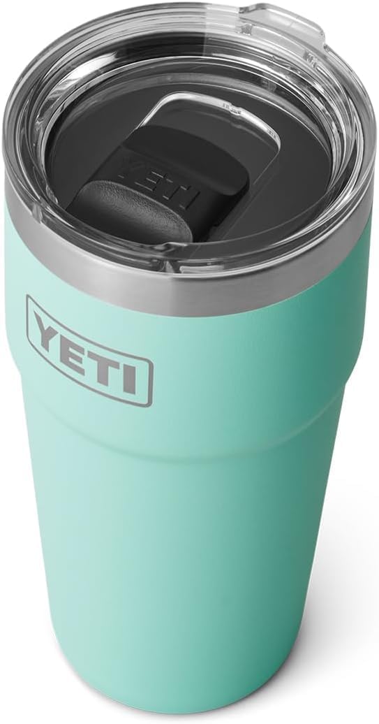 YETI Rambler Cup, Vacuum Insulated Stainless Steel Stackable Cup with Magslider Lid, 20 oz (591 ml)