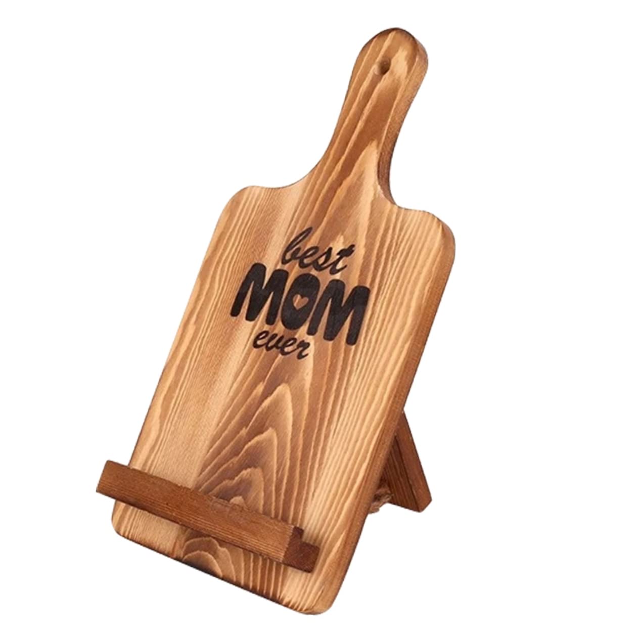 Unomor Cooking Book Holder for Mother's Day Wooden Recipe Book Stand Tablet Support Elegant Functional for Kitchen Use