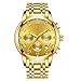 Produktbild LIGE Herrenuhr Edelstahl Geschäft Analog Quarz Armband Uhren Elegant Golden Mode Kleid Armbanduhr Männer