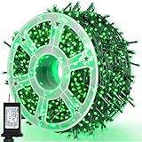 164Ft 500 LED Green St. Patrick's Day Lights, Waterproof 8 Twinkle with Memory Functions Green String Lights for Indoor Outdoor Tree Garden St. Patrick's Day Decoration