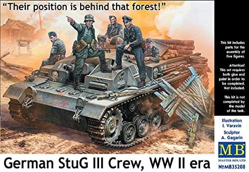 Master Box 35208-1/35 German StuG III Crew. WW II era 5 Figures