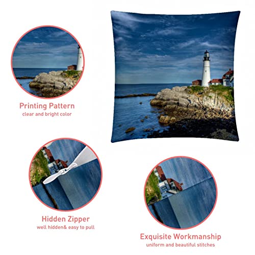 Coussin lombaire océan : lot de 2 housses douces esprit de ferme - 5