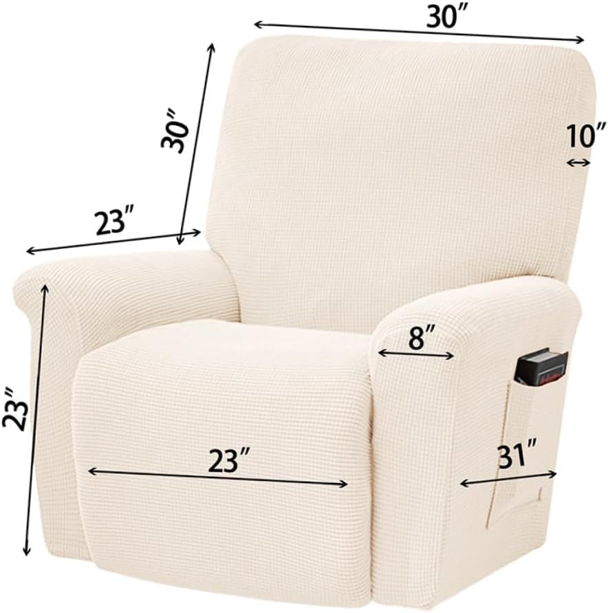 Office Chair Cover Elastic Armchair Cover for Living Comfortable Chair Protector for Bedroom Easy to Wash