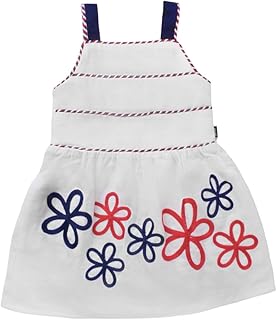فستان كتان بدون أكمام بتصميم مطبوع، ملابس خارجية للبنات البيبي من جونيور