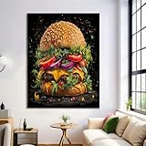 GDJSMIN Cuadros Pintura Al Óleo Estilo Grafiti Quadros Sin Marco...