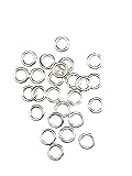 Metal Type: 925 Sterling silver Style: Open Jump Ring, Shape: Round 16 Gauge 6.0mm OD/3.5mm ID Net Weight: 5.48g (0.194 ounces)
