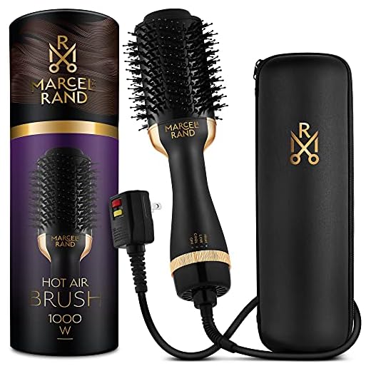 Professional Hair Dryer Brush for Women, 2 in 1 Volumizing Brush Dryer, Oval Brush Blow Dryer 75MM with a Hard Travel Case and Premium Gift Box
