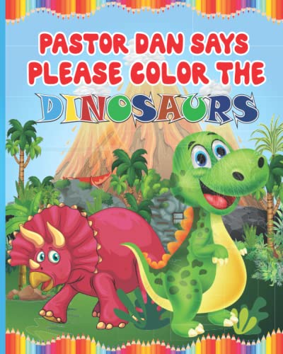 Pastor Dans dinosaur color book
