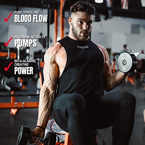 Prosupps Hyde Max Pump Pre Workout For Men And Women - Nitric Oxide Supplement For Pump And Endurance - Stimulant Free Pre Workout To Promote Blood Flow And Muscle Strength (Blue Razz, 20 Servings) #TOP2