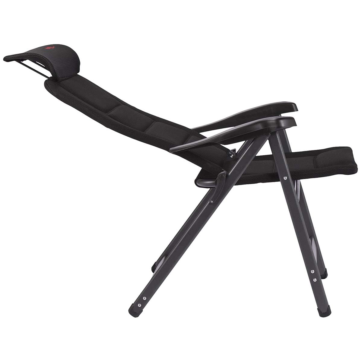 Crespo Gartenstuhl AP 240 Air Deluxe Compact Camping Liege Stuhl Klappstuhl Alu schwarz