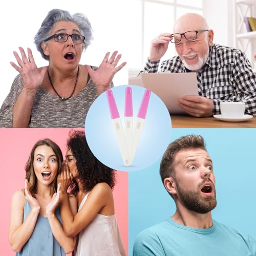 Image of Skylety 3 Pack Fake Pregnancy Test Prank Kit - April Fools' Day Realistic Positive Result Joke Sticks Prank Fake Early Result Pregnancy Test for Hilarious Gags and Practical Jokes(Pink)