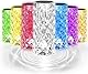 2 Stück LED Tischlampe, Kristall Nachttischlampe, Acryl Diamant Kabellos Touch Dimmbare mit Fernbedienung, RGB Farbwechsel Nachtlicht, 2000mAh, 16 Farben, für Schlafzimmer, Wohnzimme, Partnersuche
