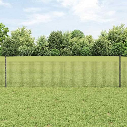 Hühnerdrahtzaunset Set aus 2 Grau Metall Groß Robust, Zaunpfosten Drahtzaun für einfache Einzäunung von Hof Garten Obstplantage3336551 Hühnerdrahtzaunset Set aus 2 Grau Metall Groß Robust, Zaunpfosten Drahtzaun für einfache Einzäunung von Hof Garten Obstplantage3336551