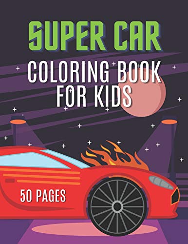 Super Car Coloring Book for Kids