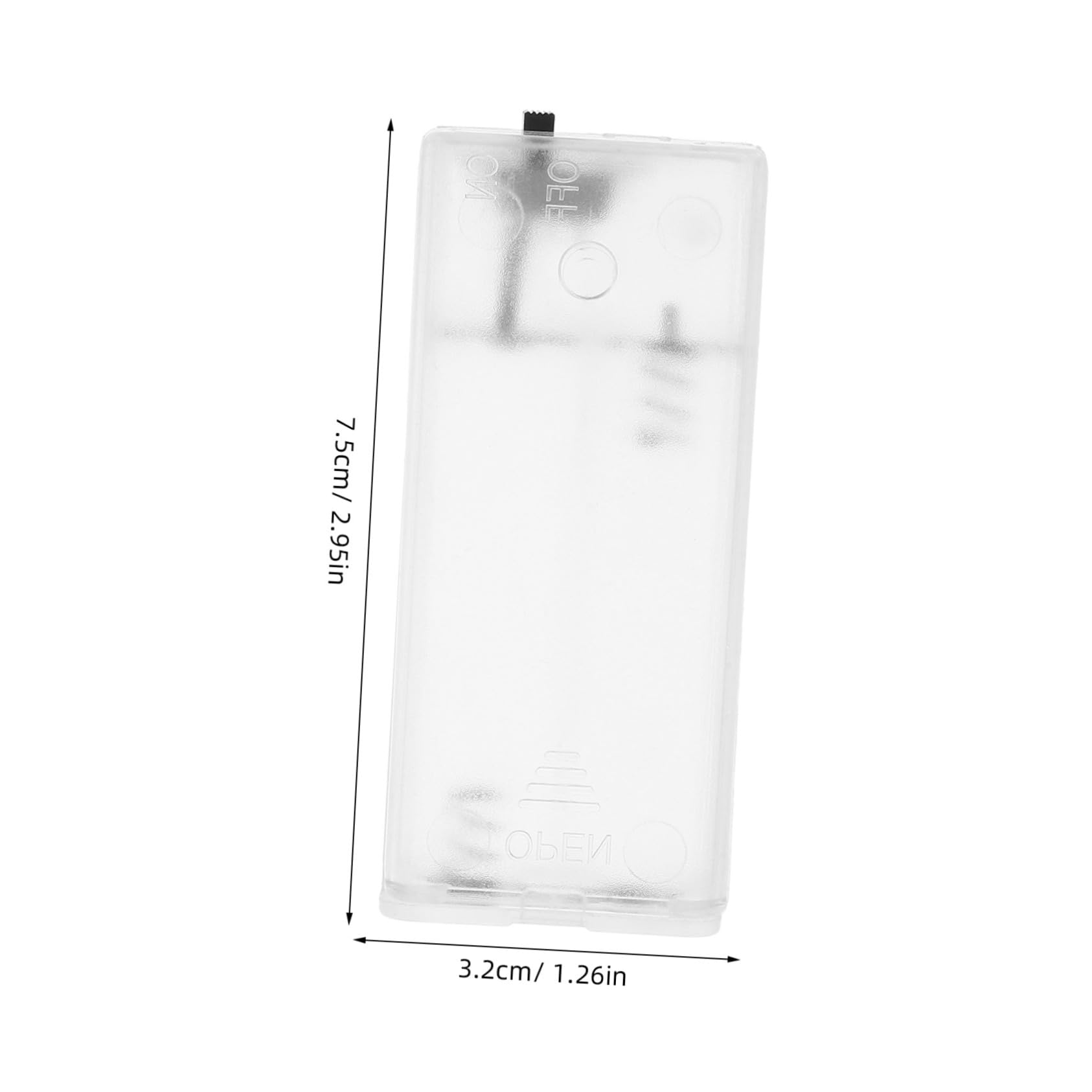 Uonlytech 10Pcs Battery Holder for String Lights Transparent Plastic Battery Box Convenient Storage for Batteries Portable Lighting Accessory for Indoor and Outdoor Use