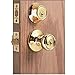 Kwikset 690 Tylo Entry Knob and Single Cylinder Deadbolt Combo 6-Pack, Polished Brass