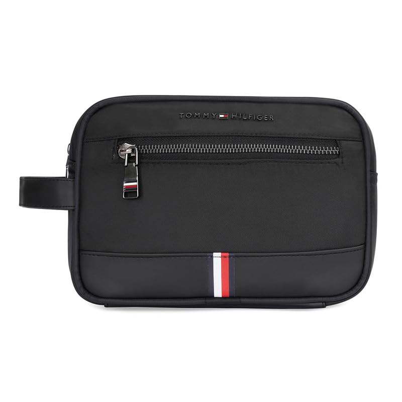 Toiletry Bag for Men, Radient, Black, Small Travel Shaving Kit Bag for Men, Handbag, Clutch Bag with Multi-Pocket Hand Pouch-image-34
