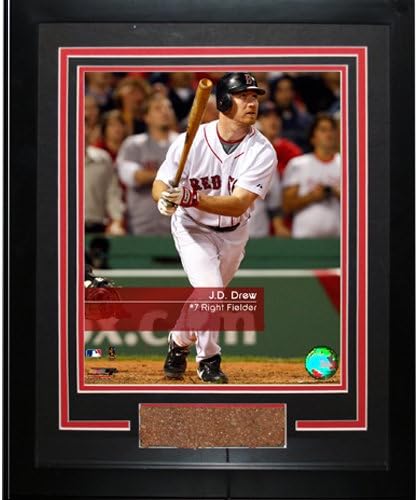 Steiner Sports MLB Boston Red Sox JD Drew #7 Red Sox 'Feel The Game' Framed Photograph