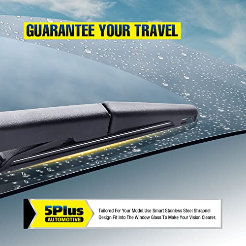 Image of 5 PLUS 14 inch Rear Wiper Blade Replacement for JEEP Grand Cherokee 2010-2005 Commander 2010-2006 /Chrysler Aspen 2009-2007 /Dodge Durango 2009-2004 BACK Windshield Wiper Blade