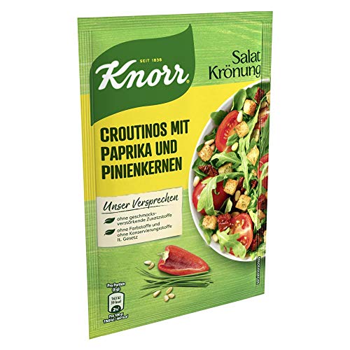 Knorr Salatkrönung Croutinos mit Paprika und Pinienkernen (1 x 25 g)