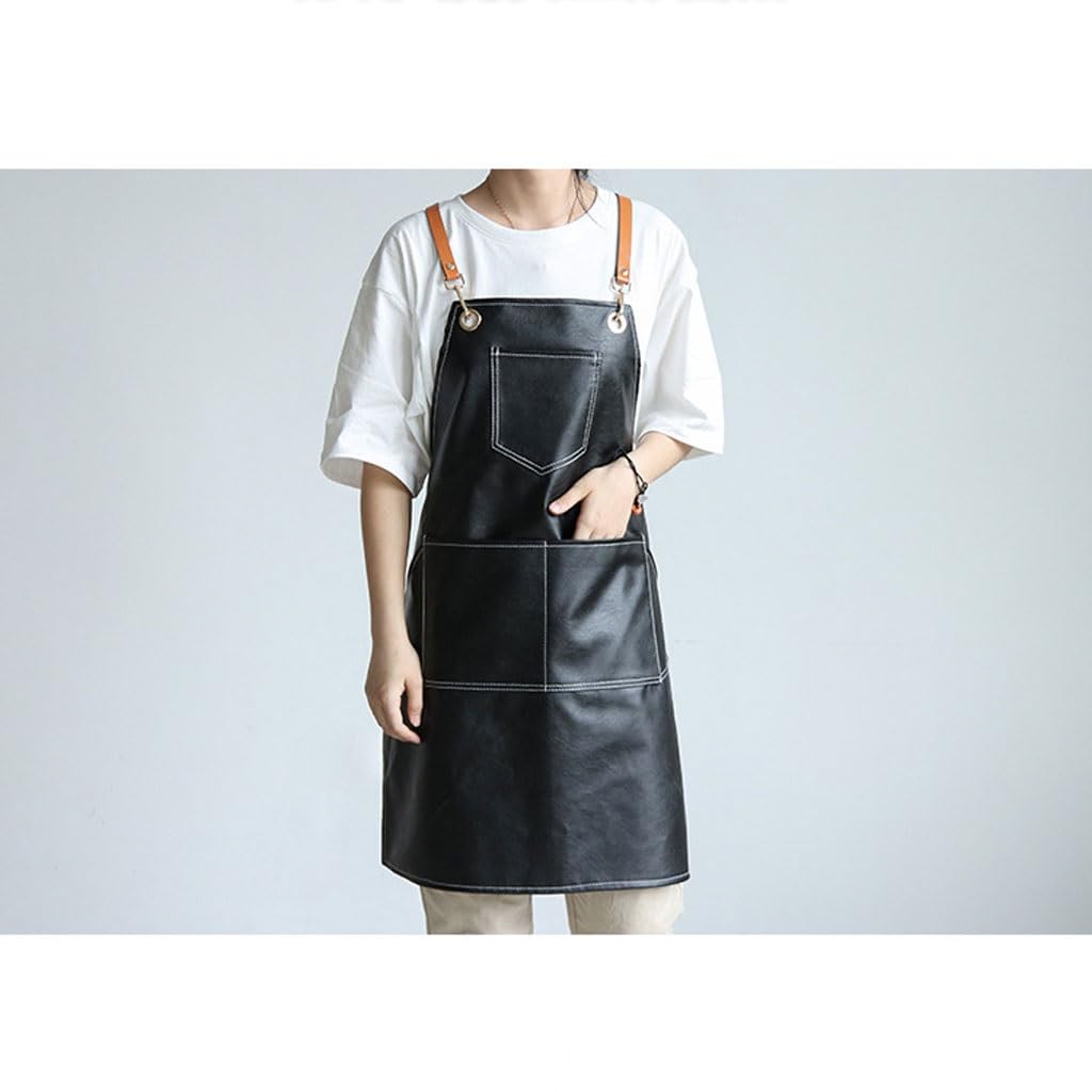 TEESONG Delantal de Chef Delantal hogar Cocina lavavajillas Ropa de Trabajo Restaurante Camarero Peluquero Delantal for manicura Ropa de Trabajo for Hombres y Mujeres Delantales para Hombres(B)