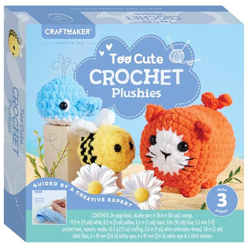 Peluche au crochet Deluxe Too Cute fait main en coton bio premium