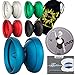 Produktbild Henrys M2 Professional Metall YoYo - Fast Spinning Lagerachse + Yo Yo Book of Tricks + lernen DVD + Reise Tasche! Tech Butterfly Form für 1A + 3A bewegt (Blue)