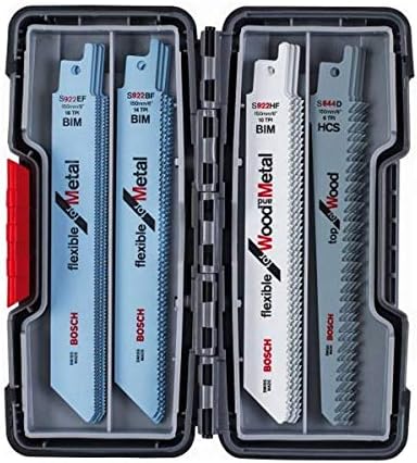 Bosch Professional 20tlg. Säbelsägeblätter ToughBox for Wood and Metal (für Holz und Metall, Zubehör Säbelsäge)
