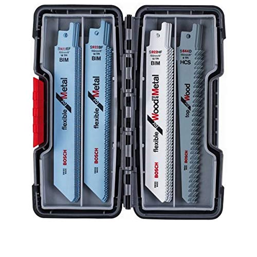 Bosch Professional 20tlg. Säbelsägeblätter ToughBox for Wood and Metal (für Holz und Metall, Zubehör Säbelsäge)