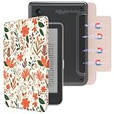 E NET-CASE Funda Magnética Desmontable para Kobo Clara Color de 6" (2024) /Clara BW(2024) /2E(2022) eReader, Ultra Transparente en la Parte Posterior丨Fácil de Desmontar y Montar丨Auto Sleep/Wake