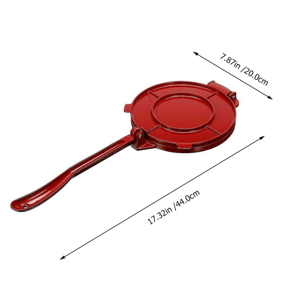 Hemoton Machine à tortilla en acier inoxydable antiadhésif pour tarte à tarte, pâte à tarte, machine à tarte, fournitures de cuisine pour pizza, tarte mexicaine, tarte à tarte, tarte