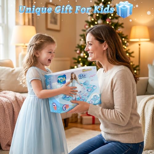 Dance Mat Toys Girl Gift: 8-Button Frozen Dance Pad Wireless Bluetooth Electronic Dance Game for Kids with 4 Game Modes LED Light Built-in Music Birthday Gifts for 3 4 5 6 7 8 9 10+ Years Old Girls by Handwell - Image 7