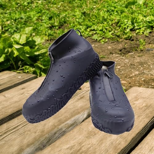 Cubierta de zapatos impermeable reutilizable de silicona con cremallera L 5