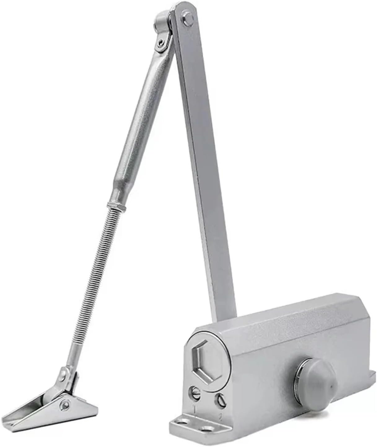 25-85KG Closing Door Closer Hydraulic Adjustable Speed Positioning Stop Protective Holder Hardware,1PCS(20-45KG)