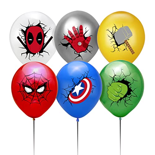 36 Pcs Birthday Balloons For Superhero,Hero Theme Party Supplies Kid's Party Decorations. #TOP2