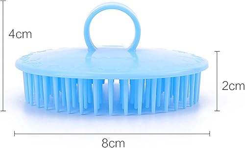 Miniatura 6 de Gouccpu Paquete de 2 cepillos de masaje para el cuero cabelludo cepillo de champú para cabezal de ducha limpiador de cabezal de ducha peine de