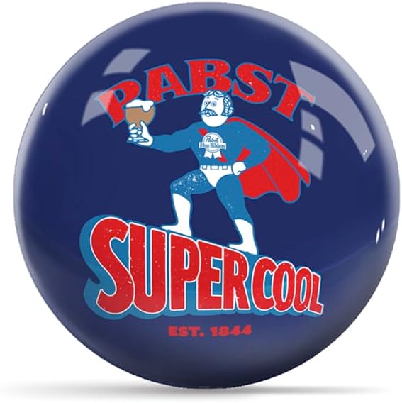 On The Ball Bowling Pabst Supercool Undrilled Bowling Ball