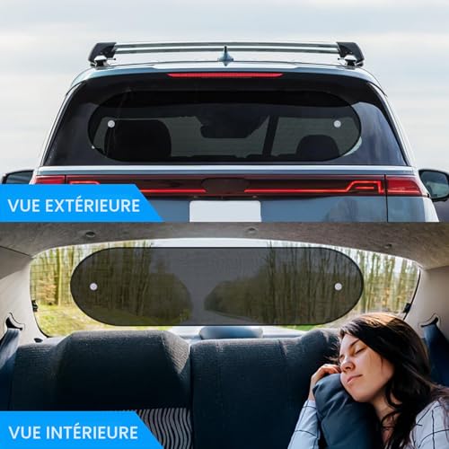 ZATOOTO 95 x 32 cm Pare Soleil Voiture Vitre Arrière, Occultant pour Baby – vue 3